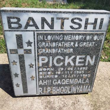 BANTSHI Picken 1892-1965