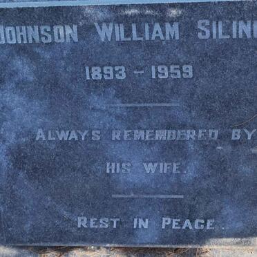 SILINGA Johnson William 1893-1959