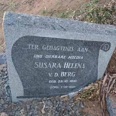 BERG Susara Helena, v.d. 1881-1951