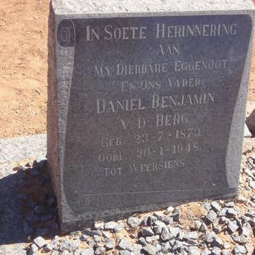 BERG Daniel Benjamin, v.d. 1873-1948