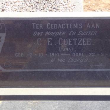 COETZEE C.E. 1914-1969