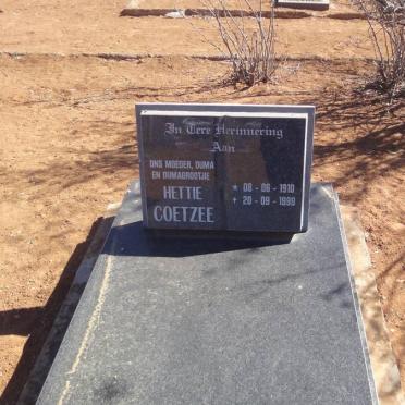 COETZEE Hettie 1910-1999