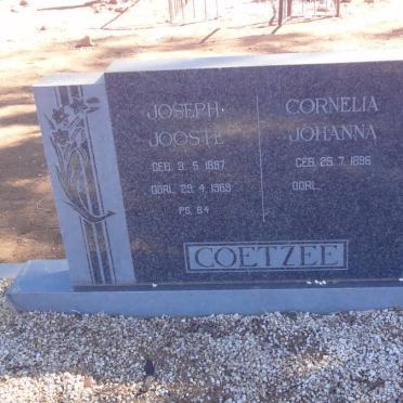 COETZEE Joseph Jooste 1897-1969 &amp; Cornelia Johanna 1896-