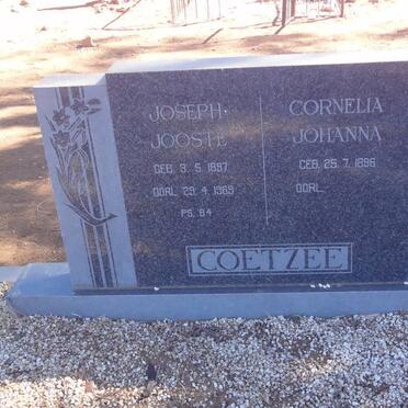 COETZEE Joseph Jooste 1897-1969 &amp; Cornelia Johanna 1896-