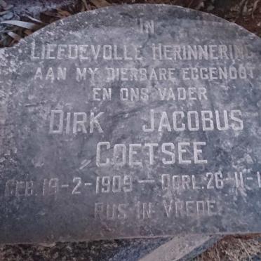 COETSEE Dirk Jacobus 1909-1961