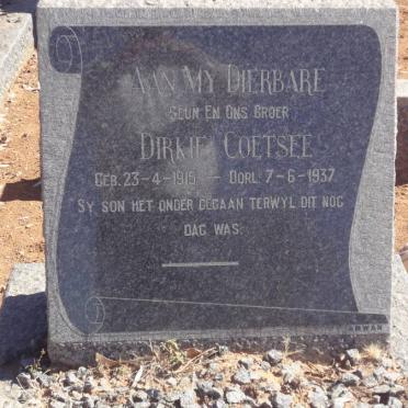 COETSEE Dirkie 1915-1937