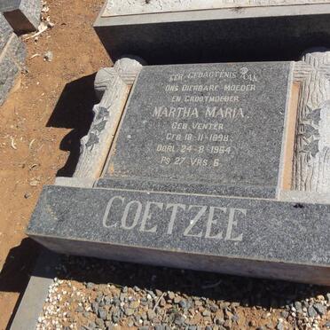 COETZEE Martha Maria nee VENTER 1898-1964