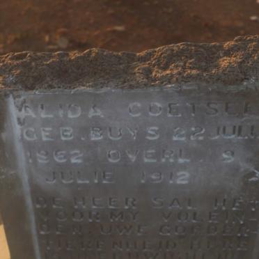 COETSEE Alida nee BUYS 1862-1912