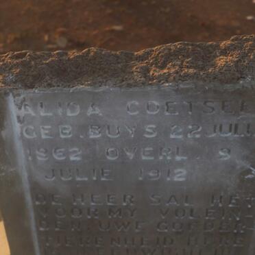 COETSEE Alida nee BUYS 1862-1912