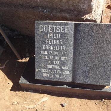 COETSEE Petrus Cornelius 1912-1978