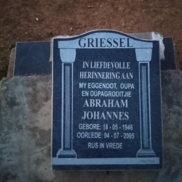 GRIESSEL Abraham Johannes 1946-2005