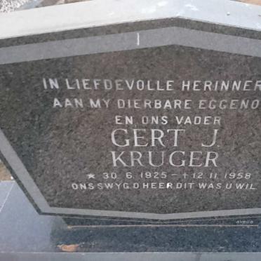 KRUGER Gert J. 1925-1958