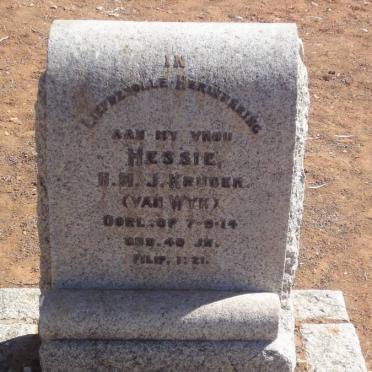 KRUGER H.M.J. nee VAN WYK -1914