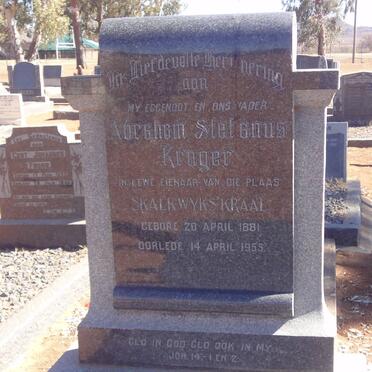 KRUGER Abraham Stefanus 1881-1955