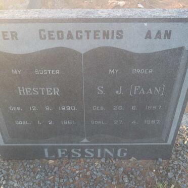 LESSING S.J. 1897-1967 &amp; Hester 1890-1961