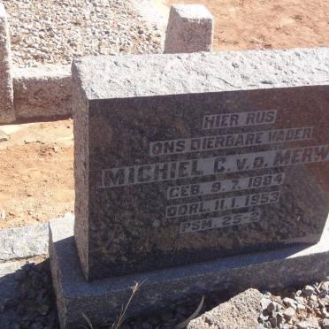 MERWE Michiel, v.d. 1884-1953