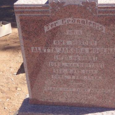 MOOLMAN Aletta Jacoba voorheen DE BEER nee VAN ROOYEN 1861-1958