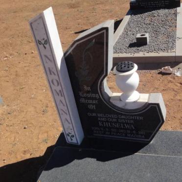 NKOMANA Khuselwa 1982-2003