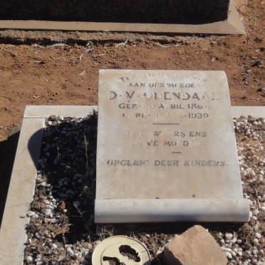 ODENDAAL D.V. 1864-1939