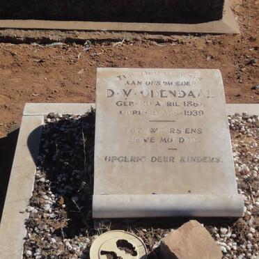 ODENDAAL D.V. 1864-1939