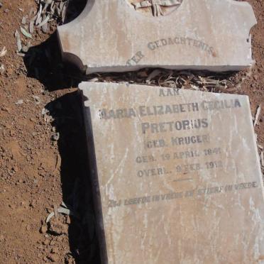 PRETORIUS Maria Elizabeth Cecilia nee KRUGER 1841-1912