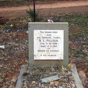 PELSER A.L. 1880-1918