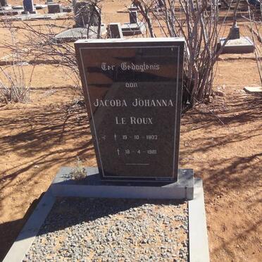 ROUX Jacoba Johanna, le 1903-1981