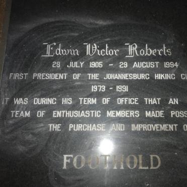 ROBERTS Edwin Victor 1905-1994