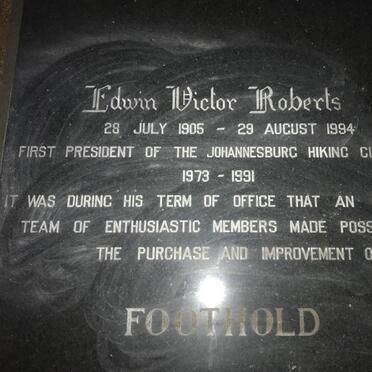 ROBERTS Edwin Victor 1905-1994