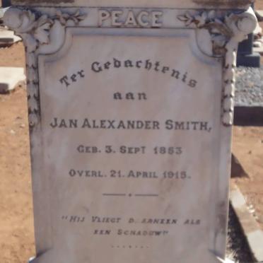 SMITH Jan Alexander 1853-1915