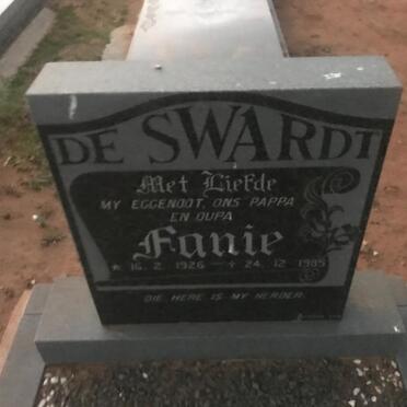 SWART Fanie 1926-1985