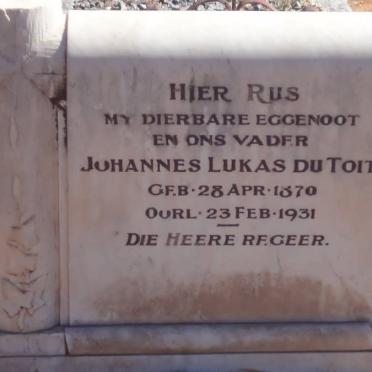 TOIT Johannes Lukas, du 1870-1931