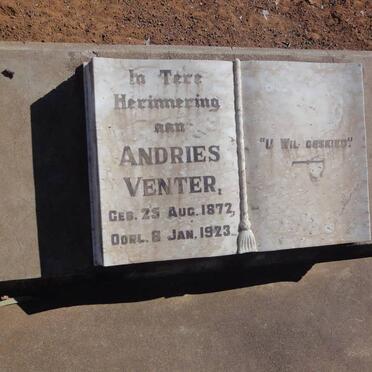 VENTER Andries 1872-1923