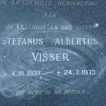 VISSER Stefanus Albertus 1937-1973