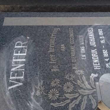 VENTER Hendrik Johannes 1882-1969 &amp; Jeanetha Hermina VENTER 1886-1976