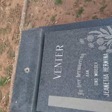 VENTER Jeanetha Hermina nee VENTER 1886-1976