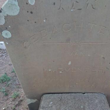 VENTER H.J.T. 1868-1893