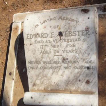 WEBSTER Edward E. -1936