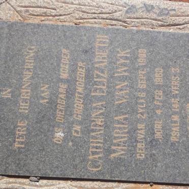 WYK Jan Harm, van 1905-1953 &amp; Catharina Elizabeth Maria v. ZYL 1908-1968