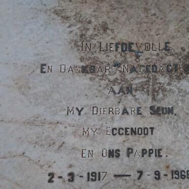 WALT Eben, van der 1917-1968