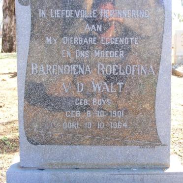 WALT Barendina Roelofina, v.d. nee BUYS 1901-1964