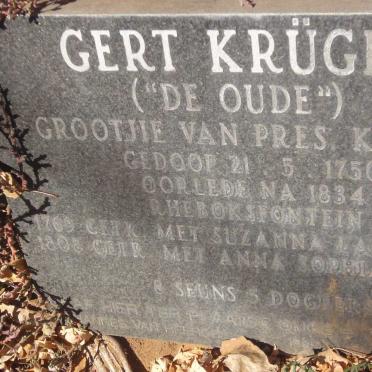 KRUGER Gert 1750-1834