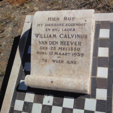 HEEVER William Calvinus, van den 1880-1939 :: VAN DEN HEEVER Daniel Petrus 1925-1944