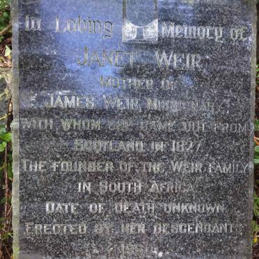 WEIR Janet