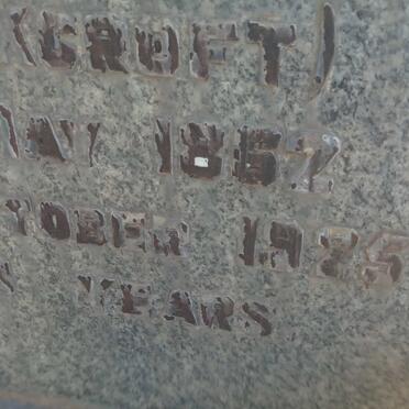 KNOTT George 1859-1919 &amp; Dorothy L. COCKROFT 1862-1925