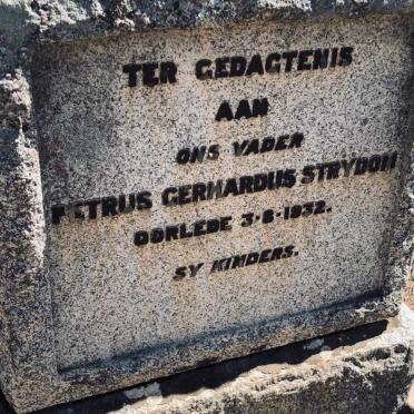 STRYDOM Petrus Gerhardus -1932