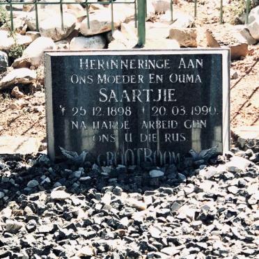 GROOTBOOM Saartjie 1898-1990