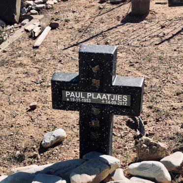 PLAATJIES Paul 1953-2012