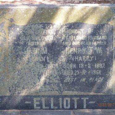 ELLIOTT Henry T.W. 1887-1961 &amp; J.H.M. 1905-19??