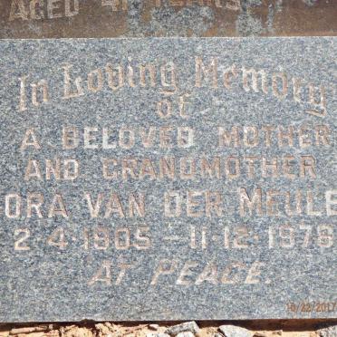 MEULEN Nora, van der 1905-1978